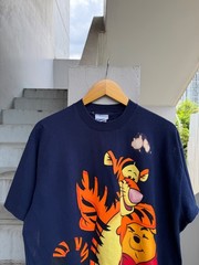 Vintage Disney Winnie the Pooh Tigger Graphic 90s T Shirt XL Navy Blue