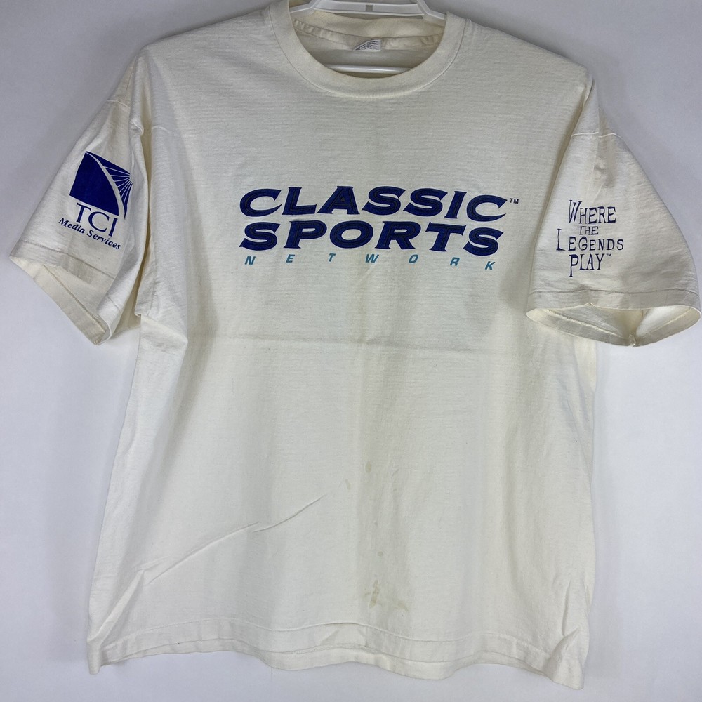 Classic Sports Network T-Shirt Single Stitch USA Made Where the Legends Play