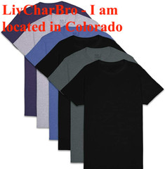 6 Men’s Fruit of the Loom Small T-Shirts Stay Tucked Crew Assorted Colors