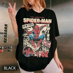 Amazing Spider Hero New York Retro Comic T Shirt