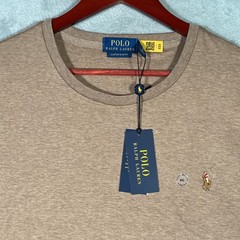 Polo Ralph Lauren Shirt Mens 2XL Brown Custom Slim Fit Polo Bear Classics Tee