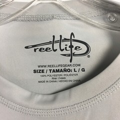 Reel Life Men Large T Shirt Sun Ray Defender Series Long Slv Performance Tee NEW
