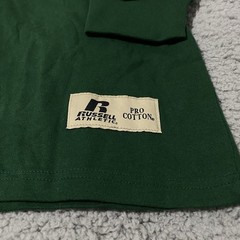 Vintage Russell Athletic Mock Neck Shirt Mens 2XL XXL Green Pro Cotton Blank NEW