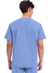 Men’s V-Neck Top Traditional fit with 4 Pockets, Ultra Soft, Durable, Fade Re…