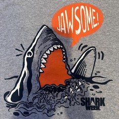 Discovery TV Channel Shark Week Jawsome! Jaws Great White Shark Shirt Large New