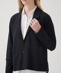 Pact Women’s Airplane Relaxed Blazer Black X-Large Top Outerwear