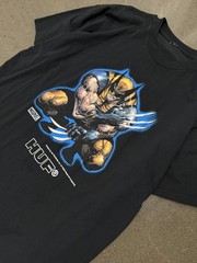 HUF x Marvel Wolverine Snikt Graphic T-Shirt White Men’s XL X-Men Comic Tee