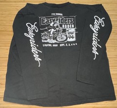 Vtg Easyriders Rodeo Tour 94 Henley Script Sleeve Faded Boxy XXL Single Stitch