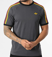 NEW MEN’S ADIDAS ORIGINALS 3-STRIPES CALIFORNIA TEE SHIRT ~SIZE LARGE #KC867