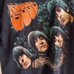 The Beatles Rubber Soul Shirt Print All Over Single Stitched Vintage L REPRINT