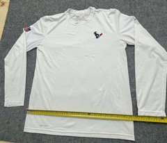 Nike NFL On-Field Apparel Houston Texans Dri-Fit Long Sleeve Shirt White Men’s M