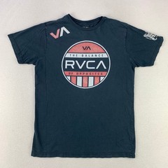 RVCA T-Shirt Men Medium Black Artist Network Program Graphic Tee Skater Casual