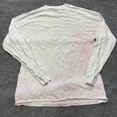 Pacsun White Graphic T-Shirt Long Sleeve Men’s Large Faded Bleached Retro