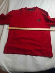 Ivy Crew Shirt Mens Large Red Crew Neck Long Sleeve Pullover Casual Outdoor