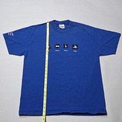 🔥 RARE 3-Sided NOS SCEA EMPLOYEE EXCLUSIVE E3 PLAYSTATION Promo BOOTH SHIRT 🔥