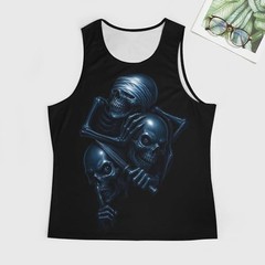 Mens Skeleton Graphic Fantasy 3D Tank Top