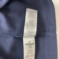 Eddie Bauer Hoodie Mens XL Blue Thermal Textured Outdoor Hiking Gorpcore Casual