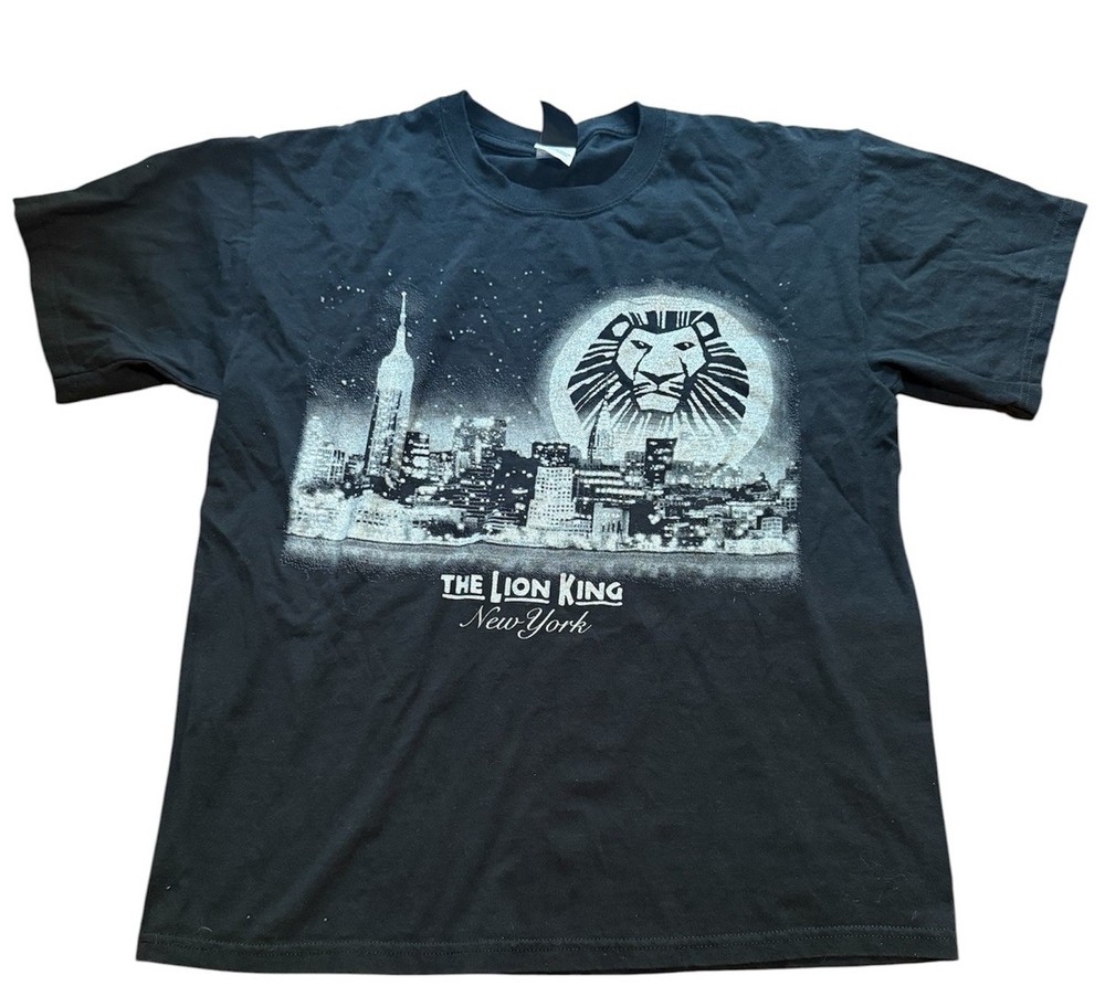 Disney The Lion King New York Broadway Musical T Shirt Black Adult Large NYC