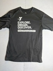 YMCA Camp Counselor Oshkosh Winni-Y-Co Explorer Dream Discover Mens M Medium