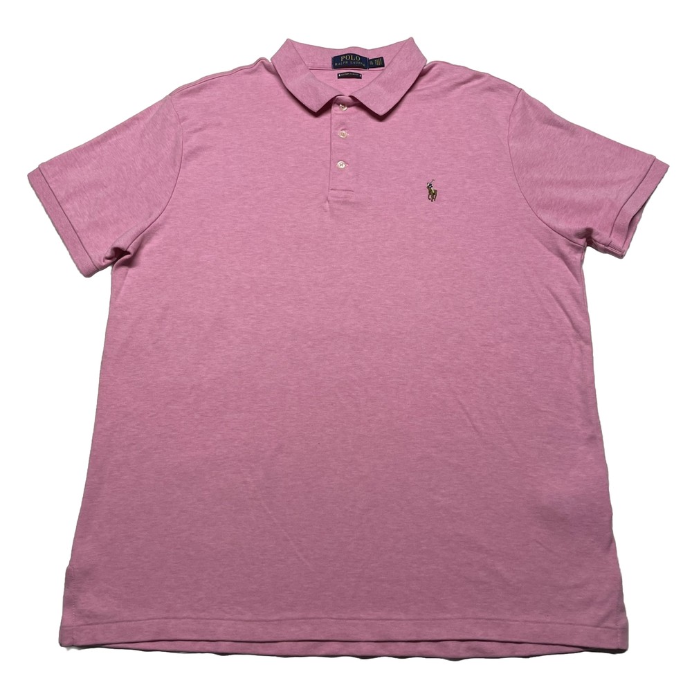 Polo Ralph Lauren T-Shirt Men’s XL Pink Hipster Business Casual Pastel Color Y2K