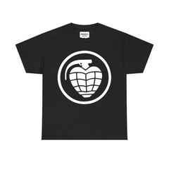 Heart Grenade Silhouette Love Bomb Graphic T-Shirt