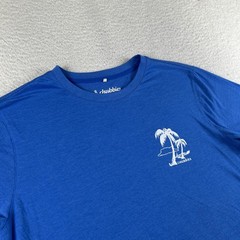Chubbies Shirt Mens Large Blue The Weekend Has Arrived Palm Tree Graphic Tee