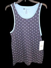 Mens Modern Culture Tank Top Soze Medium Diamond Pattern New With Tags