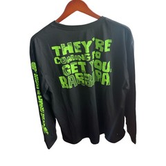 Night Of The Living Dead Coming To Get You Barbara Long Sleeve Black Green XL