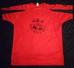 Red Eyez Hill / BP’s Bar & Grill Size X-Large 100% Polyester Red Sport Tee Shirt