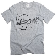 Men’s Guitarist T-shirt Guitar Player Music 3D creative tee shirt