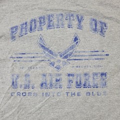 Murina VTG 90s USAF Shirt Mens XL Gray U.S. Air Force Graphic USA