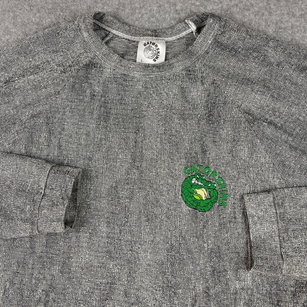 Gatorskins Shirt Mens Large Gray Base Layer Windproof Thermal Long Sleeve USA