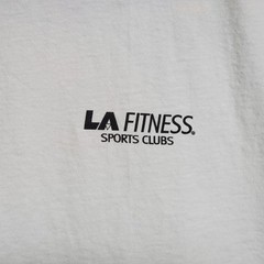 Vintage Champion T-Shirt Mens Size XL White LA Fitness Sports Athletic Tee 90s