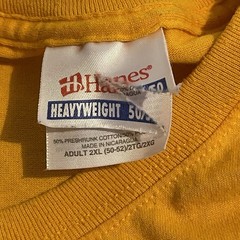 Vintage Shirt Men 2XL Yellow Y2K Las Vegas Car Workout Streetwear Crew Neck Tee