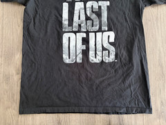 The Last Of Us T Shirt Large NAUGHTY DOG Video Game (Damaged/See Description)