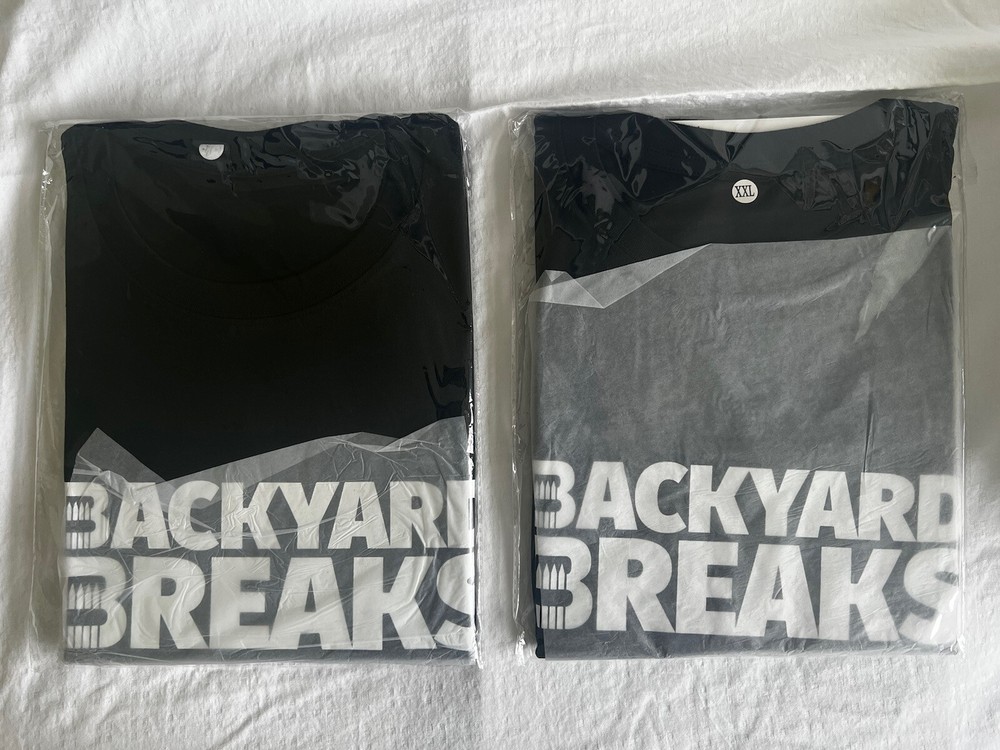 Two 2023 National Sports Card Convention Backyard Breaks Exclusive T-shirts XXL