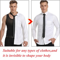 Men Slimming Body Shaper Vest Abs Abdomen Compression Shirts Fitness Tank Tops