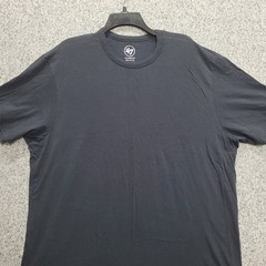 47 Brand Classics Mens XXL Black Short Sleeve Cotton Crewneck T-Shirt RN 70547