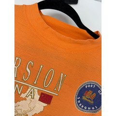 Vintage 90s Excursion China Shanghai Panda Graphic T Shirt Large Orange Tourist