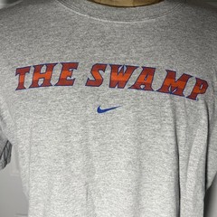 Nike The Swamp UF Gators Crew Neck Tee Loose Fit Double Sided Center Swoosh NCAA