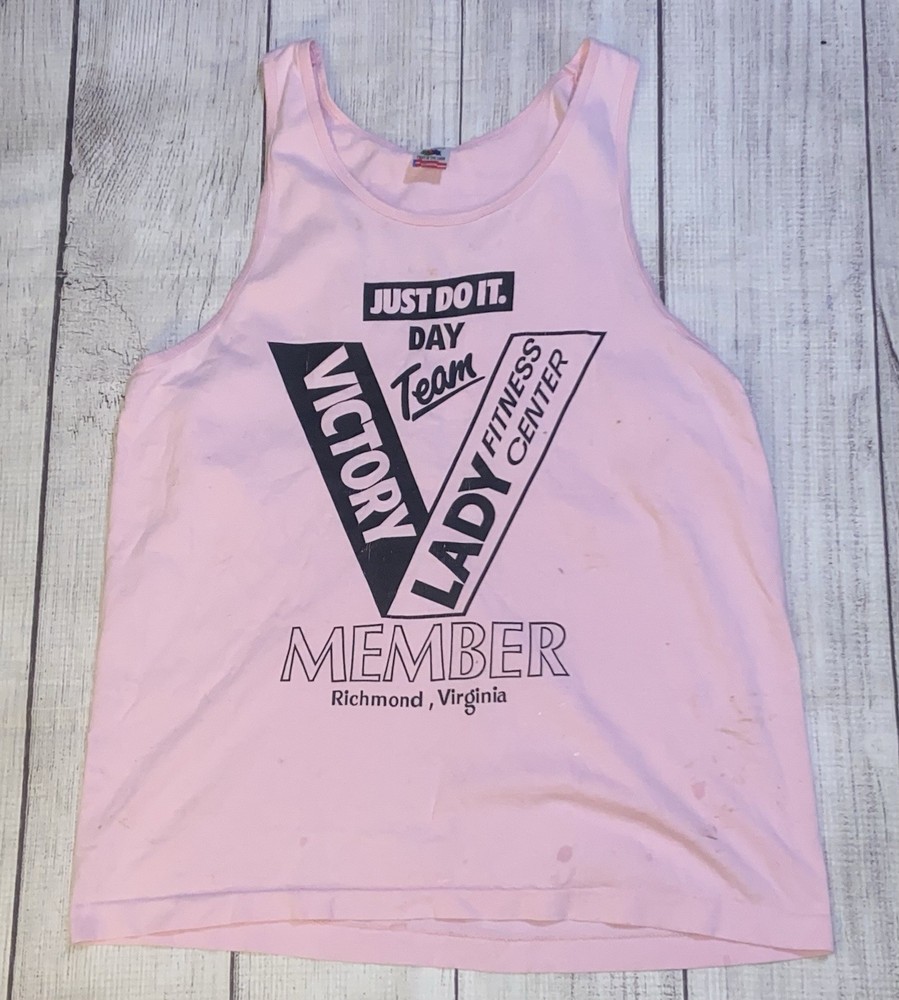Vintage Nike Tank Top On Fruit Of The Loom Tag Size XL With Flaws