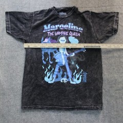 Adventure Time T Shirt L Marceline VAMPIRE QUEEN Rock Guitar Band Tee Finn Jake