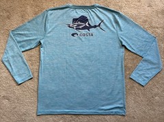 Costa UPF 40+ Long Sleeve Performance Fishing Shirt BLUE MEDIUM / SMALL MSRP $45