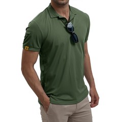 Tactical Quick Dry Mens Polo T-Shirt Combat Short Sleeve Team Work Casual Shirt