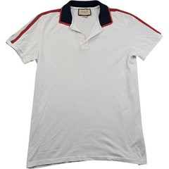 Gucci T Shirt Extra Large Men’s White Cotton Polo Designer Summer Short Sleeve