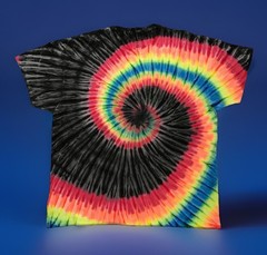 *New* 2XL – Sm Handmade Tie Dye, Rainbow Road (No pink) Crew or V-Neck