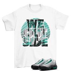 We Outside Shirt White to Match Air Max 95 Black Stadium Green DH8015-002