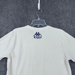 KAPPA White Sand Crecky T Shirt Men’s Medium Retro Sportswear Logamania