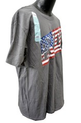 NEW American Pride T-Shirt Academy Sports Men’s Size XL Gray Patriotic Shirt