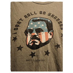 The Big Lebowski I Don’t Roll on Shabbas 420 T-Shirt. Movie Promo Men’s XL
